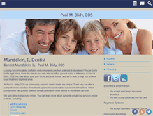 Tablet Screenshot of paulblidydentist.com